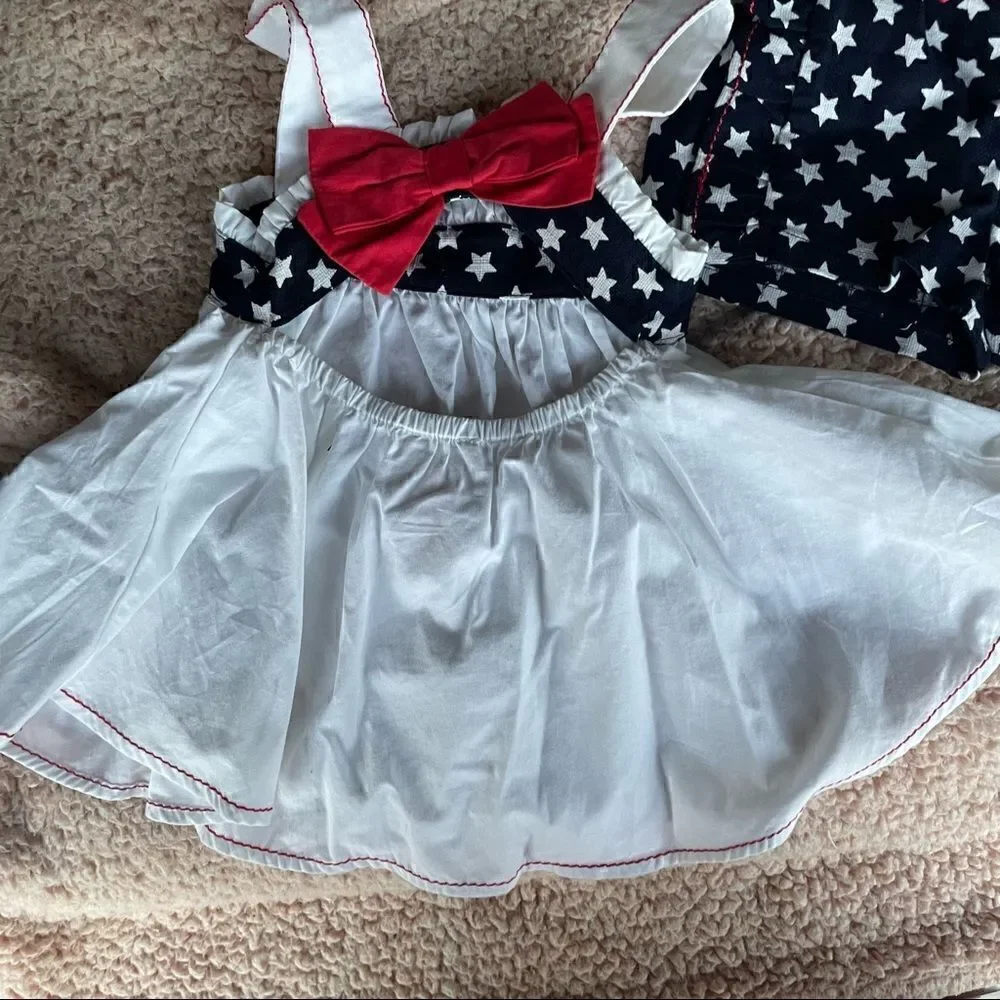 Like new patriotic tank short set 18m